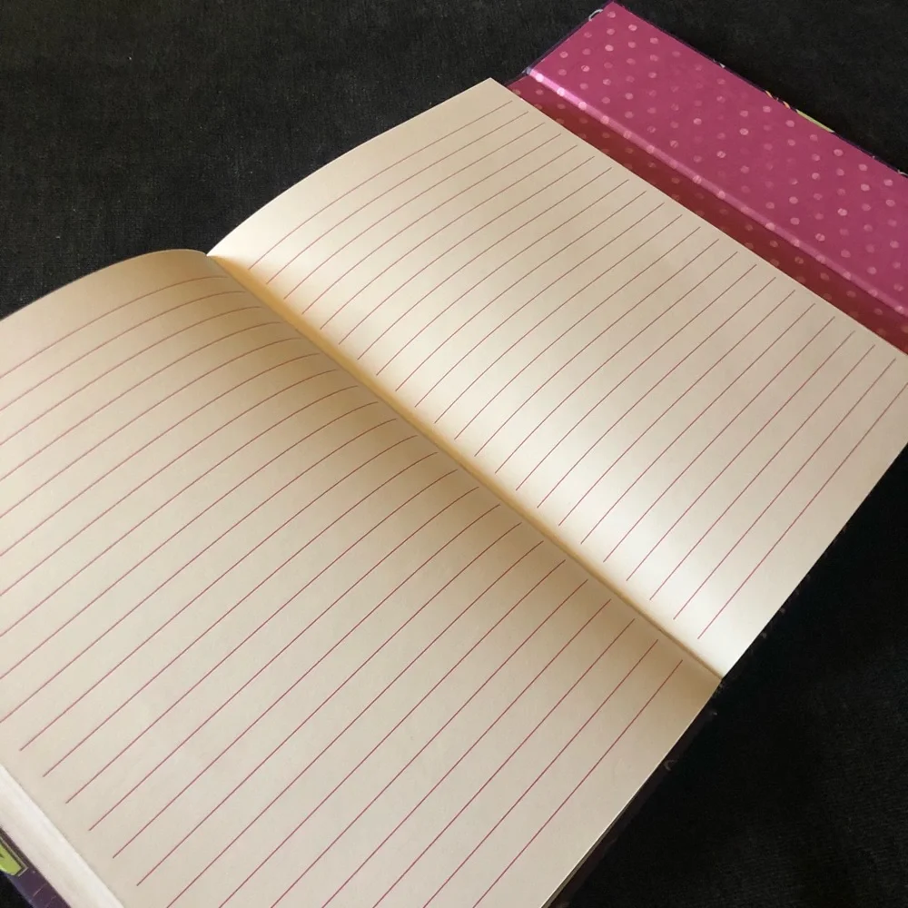 Inspirational Purple Hardcover Journal Blank Lined Notebook Dream Create Inspire